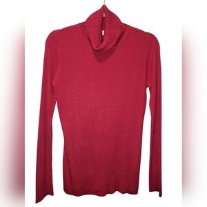 Calvin Klein Red Turtleneck Sweater
